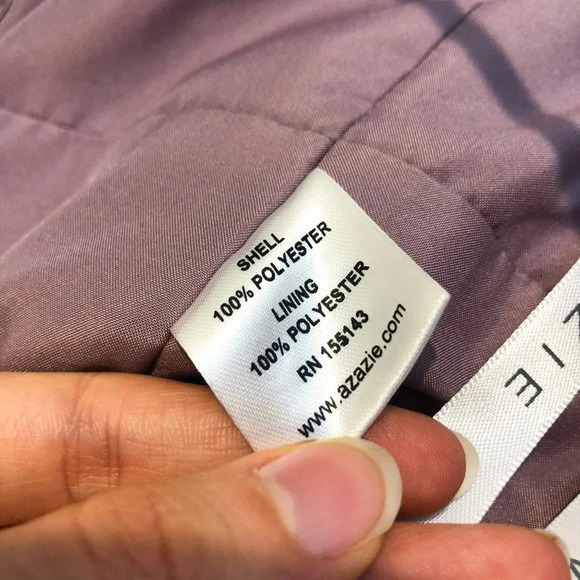 AZAZIE Mauve Chiffon Halter Formal Bridesmaids Maxi Dress C - Picture 7 of 9